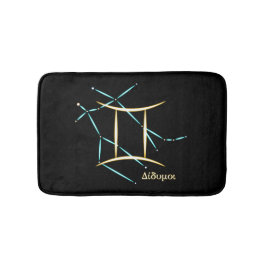 Zodiac Constellation Gemini Bath Mat Badrumsmatta