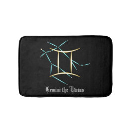 Zodiac Constellation Gemini Bath Mat Badrumsmatta
