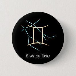 Zodiac Constellation Gemini-knapp Knapp
