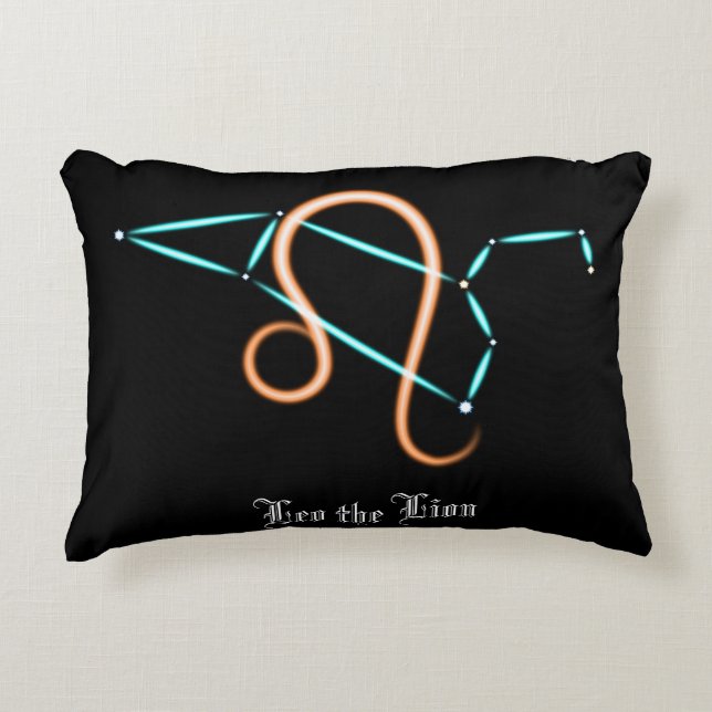 Zodiac Constellation Leo accent Pillow Prydnadskudde (Framsidan)