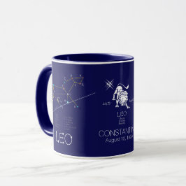 Zodiac Constellation Leo Mugg