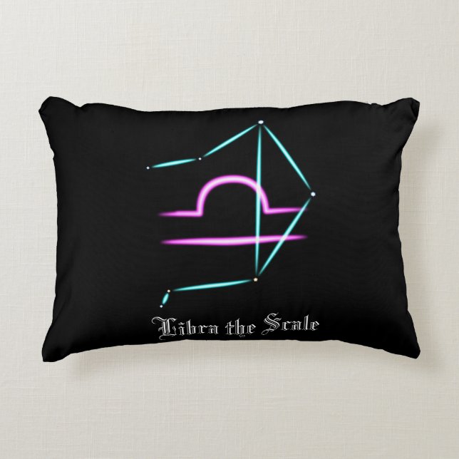 Zodiac Constellation Libra accent Pillow Prydnadskudde (Framsidan)