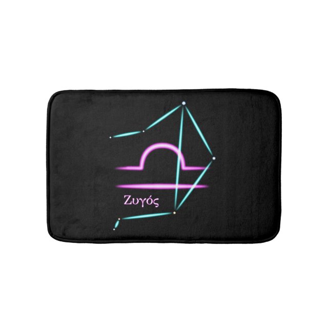 Zodiac Constellation Libra Bath Mat Badrumsmatta (Framsidan)