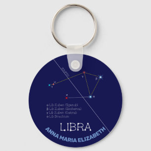 Zodiac Constellation Libra Nyckelring
