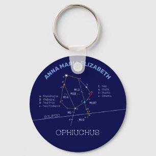 Zodiac Constellation Ophiuchus Nyckelring
