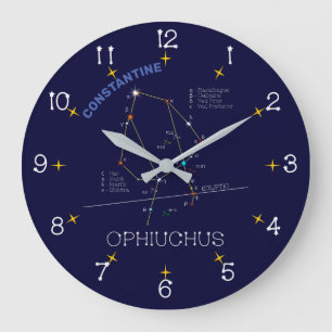 Zodiac Constellation Ophiuchus Stor Klocka