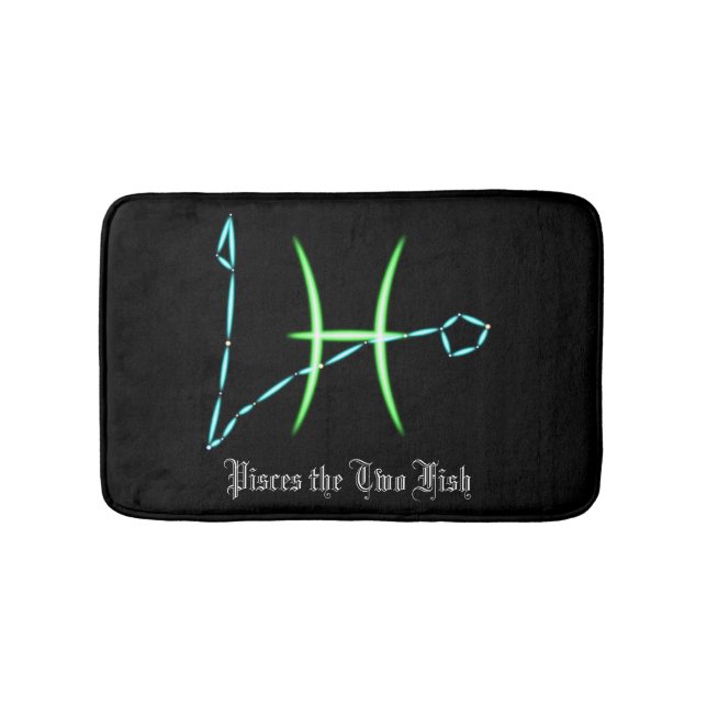 Zodiac Constellation Pisces Bath Mat Badrumsmatta (Framsidan)