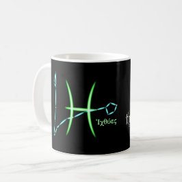 Zodiac Constellation Pisces Coffee Mugg