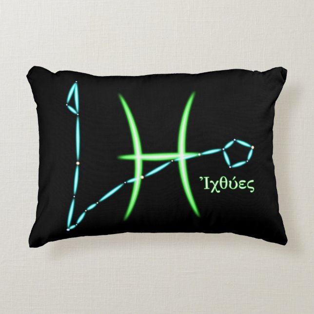 Zodiac Constellation placerar dekorfärg Prydnadskudde (Framsidan)