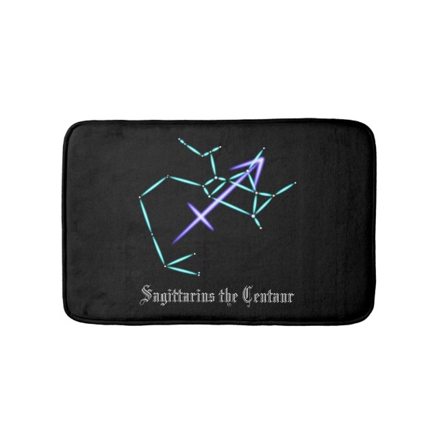 Zodiac Constellation Sagittarius Bath Mat Badrumsmatta (Framsidan)