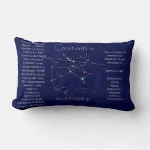 Zodiac Constellation Sagittarius Funny Unik Lumbarkudde