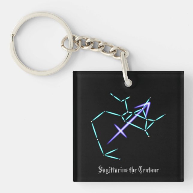 Zodiac Constellation Sagittarius Keychain (Framsidan)