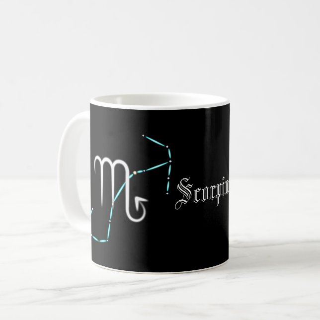Zodiac Constellation Scorpio Coffee Mugg (Framsida vänster)