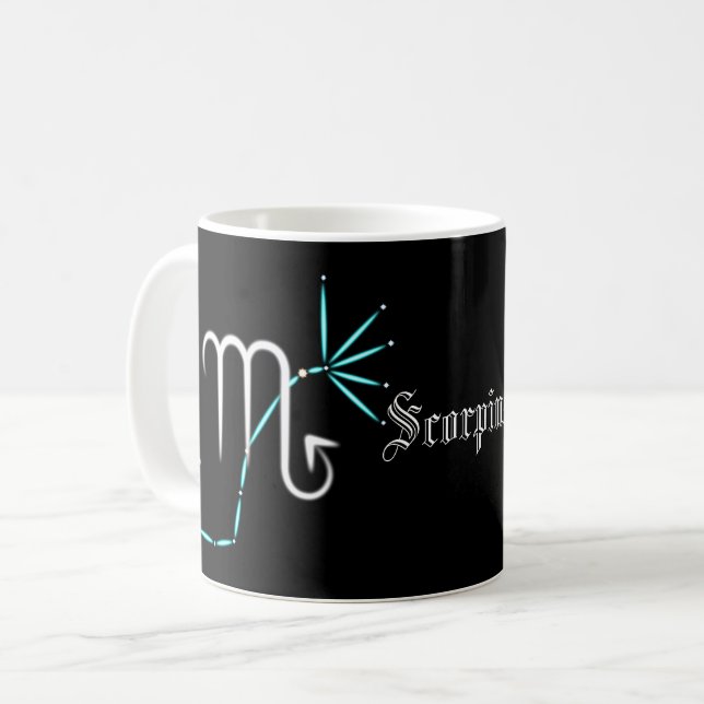 Zodiac Constellation Scorpio Coffee Mugg (Framsida vänster)