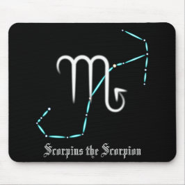 Zodiac Constellation Scorpio Mouse Pad Musmatta