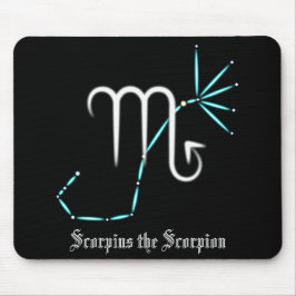 Zodiac Constellation Scorpio Mouse Pad Musmatta
