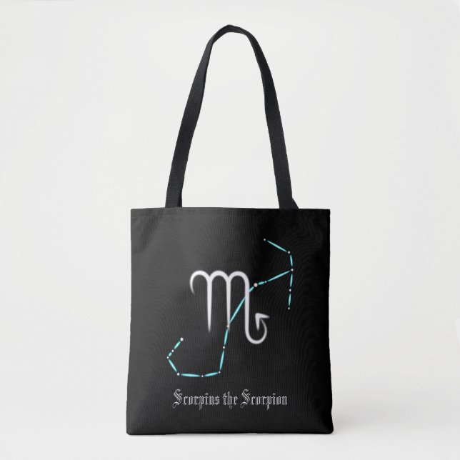 Zodiac Constellation Scorpio Tote Bag Tygkasse (Framsida)