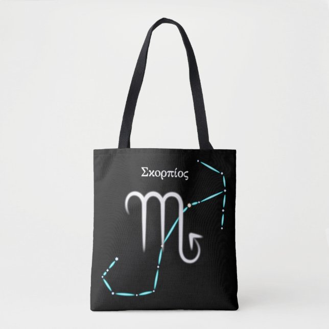 Zodiac Constellation Scorpio Tote Bag Tygkasse (Framsida)