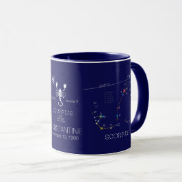 Zodiac Constellation Scorpius Mugg