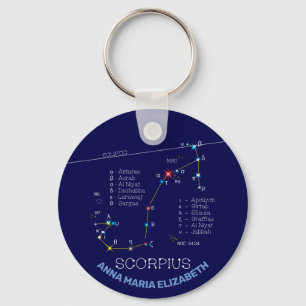 Zodiac Constellation Scorpius Nyckelring