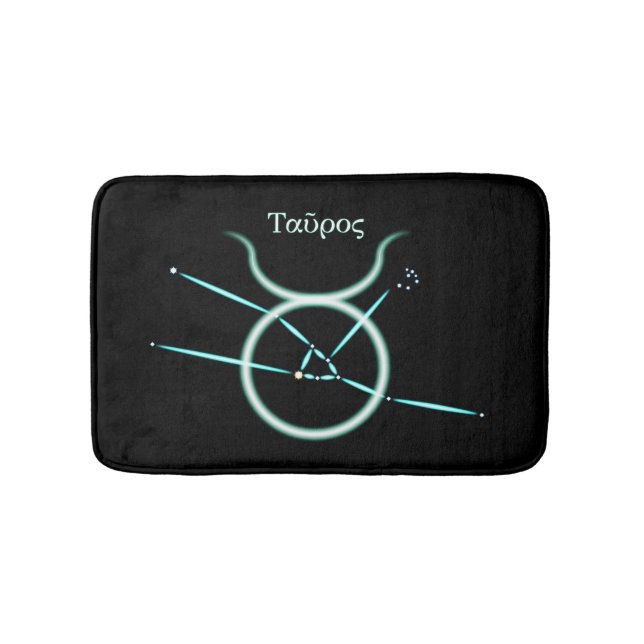 Zodiac Constellation Taurus Bath Mat Badrumsmatta (Framsidan)