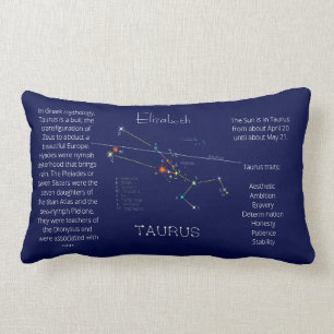 Zodiac Constellation Taurus Funny Unik Lumbarkudde