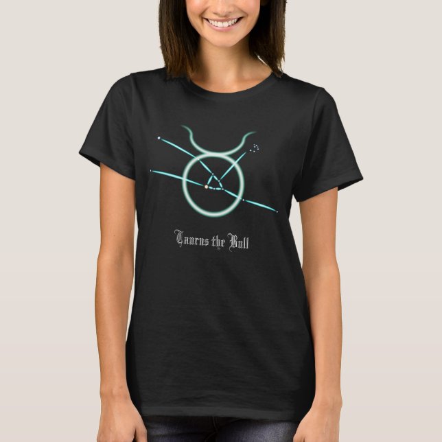 Zodiac Constellation Taurus T-Shirt (Framsida)