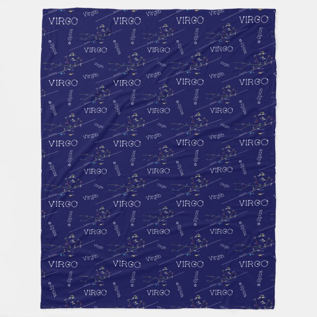 Zodiac Constellation Våg Fleecefilt (Framsidan)