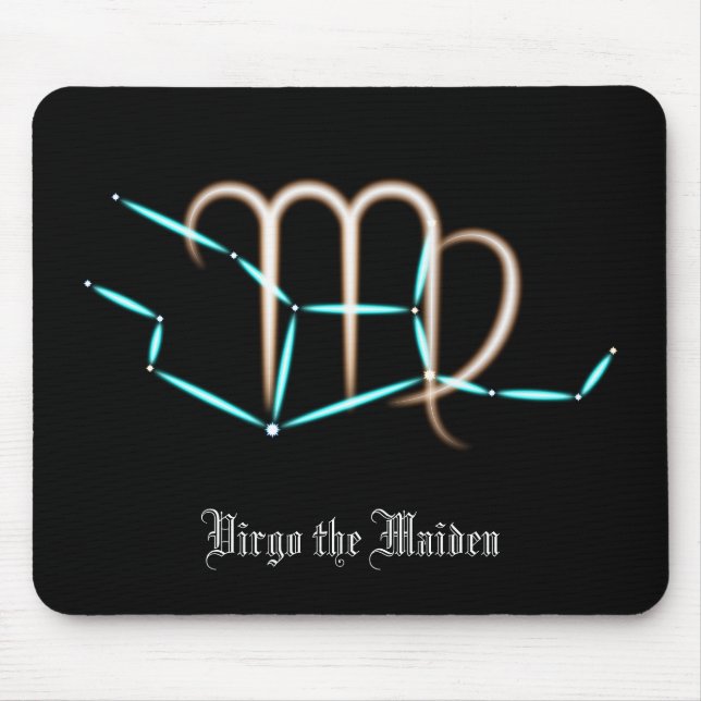 Zodiac Constellation Våg Mouse Pad Musmatta (Framsidan)