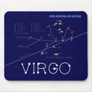 Zodiac Constellation Våg Musmatta
