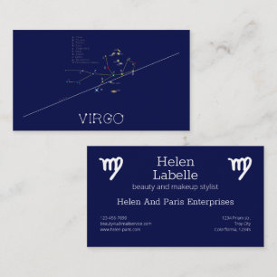 Zodiac Constellation Våg Visitkort