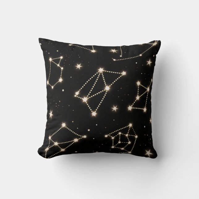 Zodiac Constellations Mönster dekorativ kudde (Framsida)