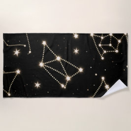 Zodiac Constellations Mönster towel