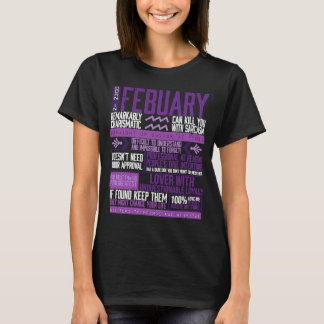 Zodiac Februari Birthday Aquarian Firants T Shirt