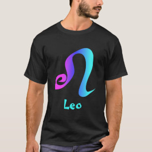 Zodiac för Leo undertecknar magentafärgad T-shirt