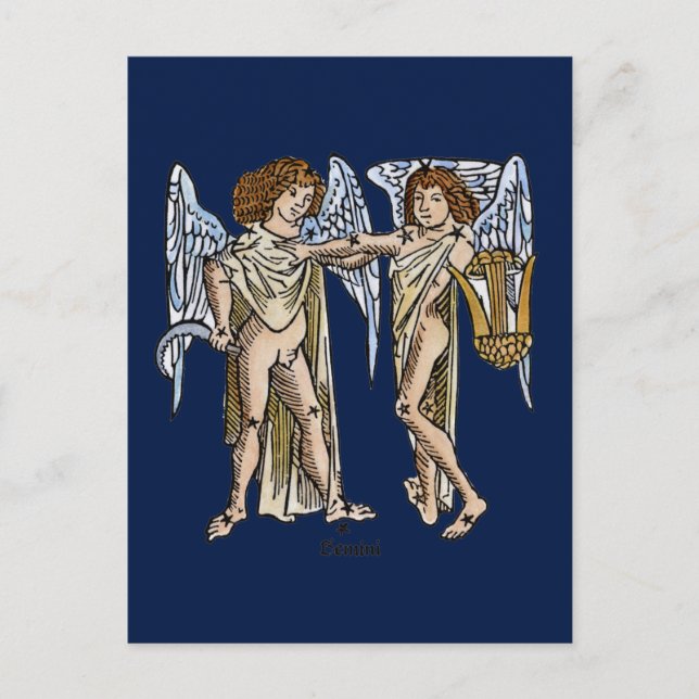 Zodiac: Gemini, 1482 Vykort (Framsida)