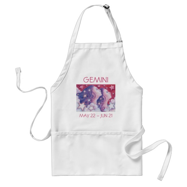 Zodiac Gemini apron Förkläde (Framsidan)