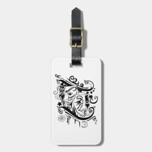 Zodiac - Gemini - Black & White Bagagebricka