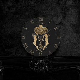 Zodiac Gemini | Cosmic Guld och Black Astrology La Rund Klocka
