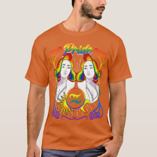 Zodiac Gemini LGBTQ-Pride T Shirt