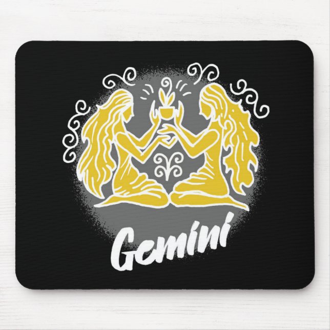 Zodiac Gemini Symbol Musmatta (Framsidan)
