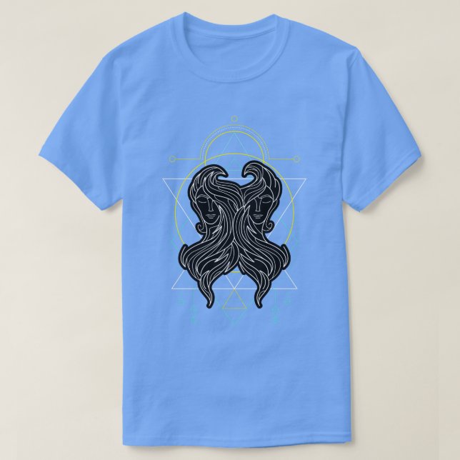 Zodiac Gemini T Shirt (Design framsida)