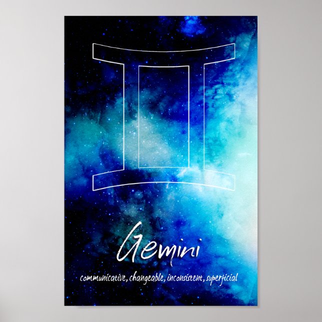 Zodiac : Gemini Traits Poster (Framsidan)