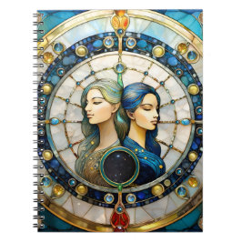 Zodiac - Gemini Twillingarna Anteckningsbok