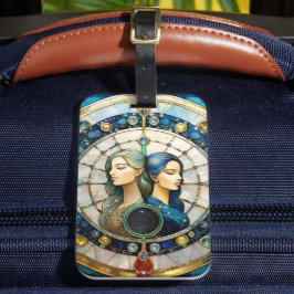 Zodiac - Gemini Twillingarna Bagagebricka