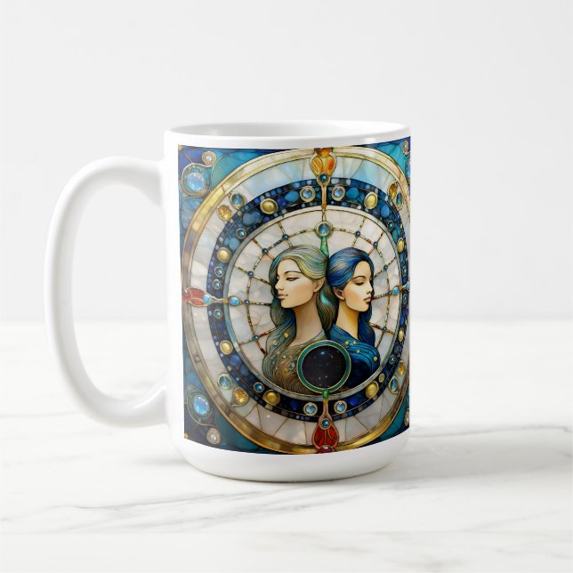 Zodiac - Gemini Twillingarna Kaffemugg (Vänster)