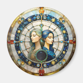 Zodiac - Gemini Twillingarna Magnet