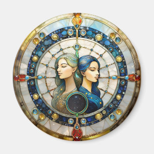 Zodiac - Gemini Twillingarna Magnet