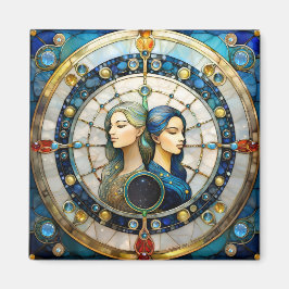 Zodiac - Gemini Twillingarna Magnet