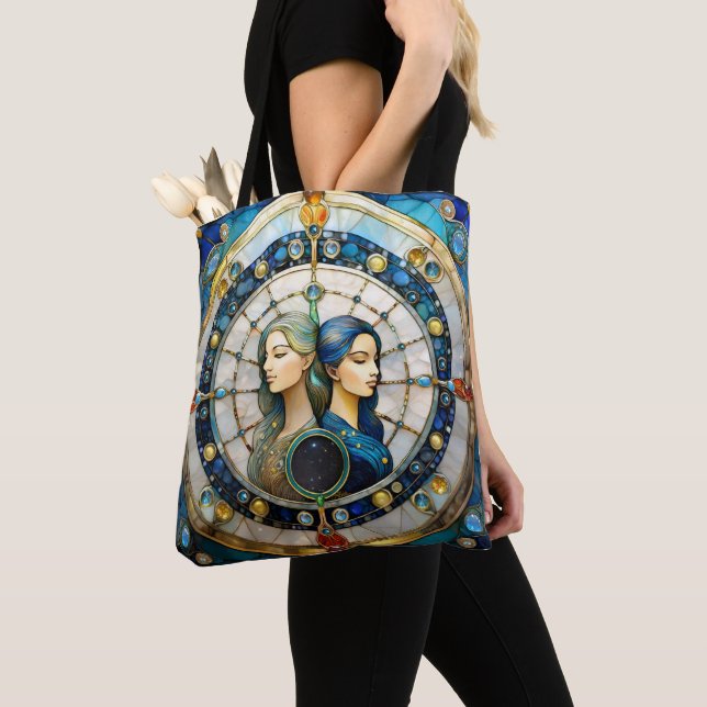 Zodiac - Gemini Twillingarna Tygkasse (Närbild)